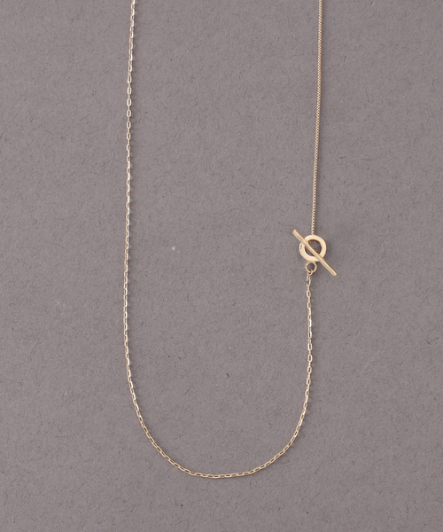 Lilas ネックレス 「追加」Tバーミックスチェーン45cmネックレス K10 