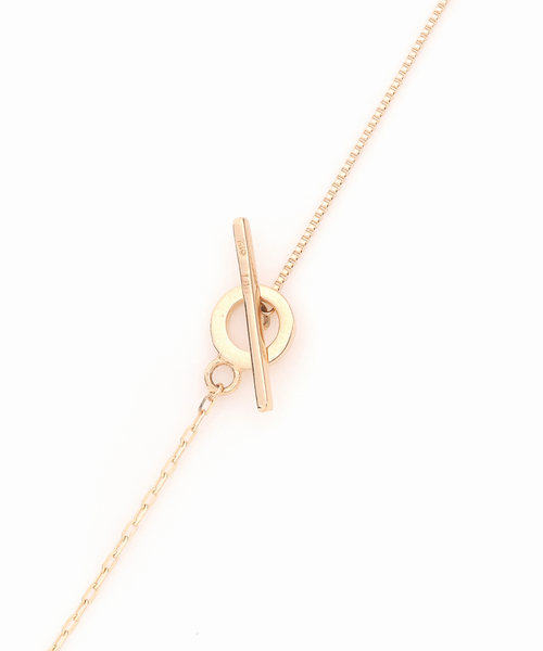 Lilas ネックレス Tバーミックスチェーン45cmネックレス K10 