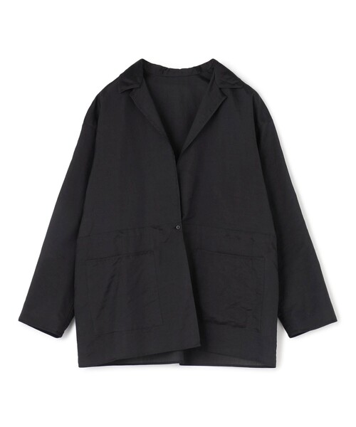 ブラウス シャツ ウォッシャーシルク ギャザードジャケット レディース BACCA ブラウス シャツ ウォッシャーシルク ギャザード
