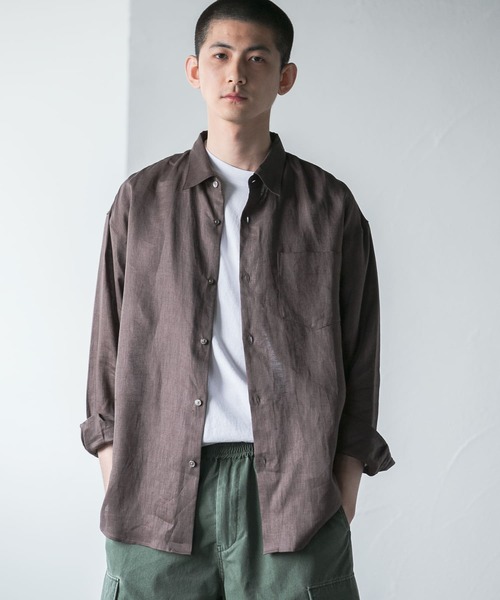 シャツ ブラウス メンズ LinenOverShirts｜zozo｜13