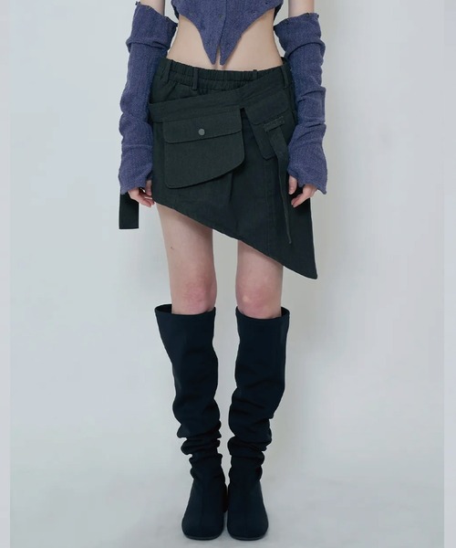 viavanda スカート VIAVANDA スカート BELT BAG 2WAY LONG SKIRT : ZOZOTOWN Yahoo