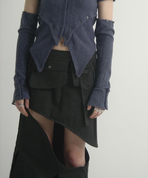 VIAVANDA STRINGS WRAP SKIRT スカート VIAVANDA（ヴィアヴァンダ）の「STRINGS WRAP SKIRT（スカート