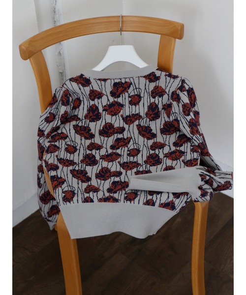 KATRIN TOKYO カーディガン Katrin TOKYO カーディガン vintagelike flower jacquard knit