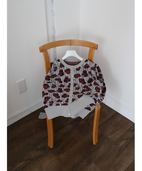 Katrin TOKYO カーディガン vintagelike flower jacquard knit