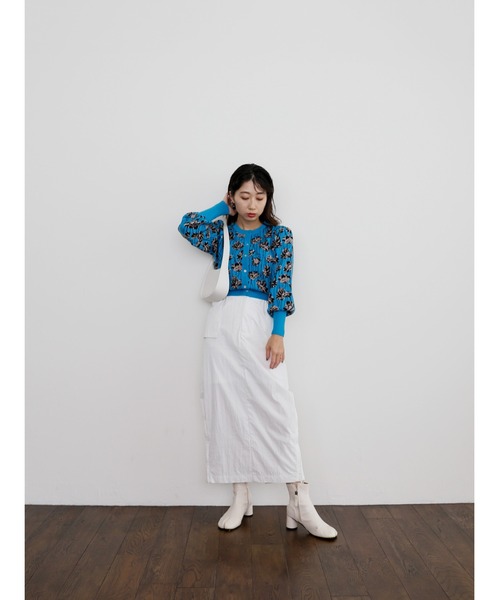 Katrin TOKYO カーディガン vintagelike flower jacquard knit