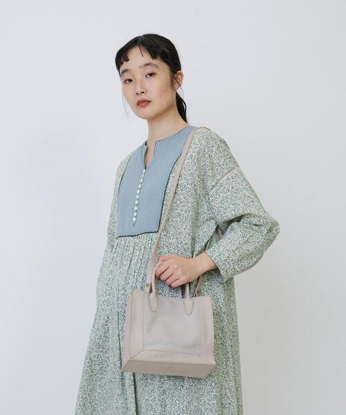 LOISIR ショルダーバッグ バッグ 「2WAY」額縁配色ミニトート