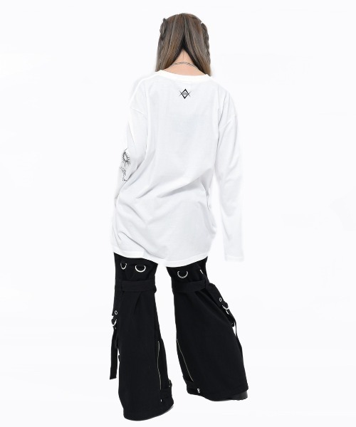 tシャツ 「REFLEM/レフレム」天秤プリントL/S Tee/ロングスリーブカットソー レディース メンズ REFLEM/レフレム』天秤プリントL/S Tee/ロングスリーブ