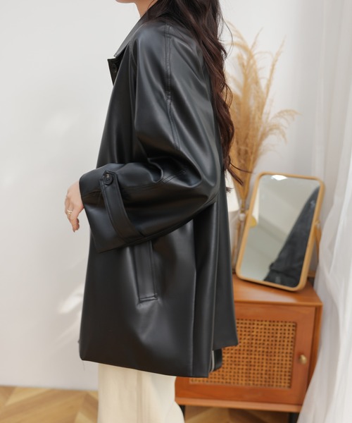 黒 レザー シングルブレストジャケット al-r-zip-si-riders_1.jpg