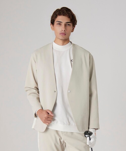 ジャケット ノーカラージャケット 「別注」「TaylorMade×UNITED ARROWS 