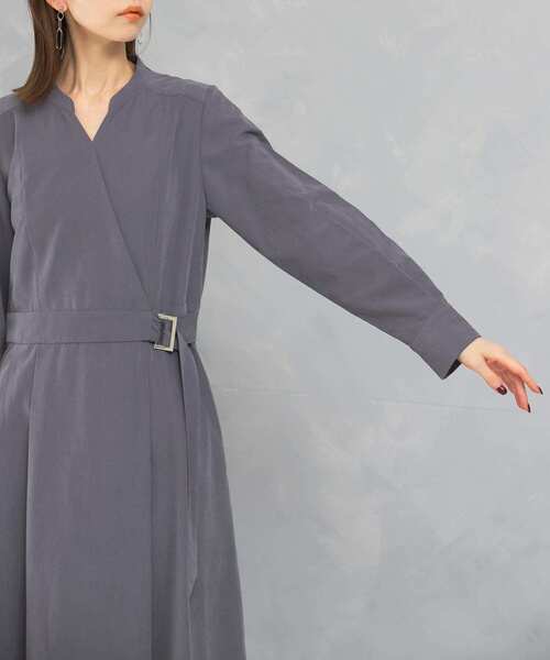 ワンピース スエードライクカシュクールワンピース : ZOZOTOWN Yahoo