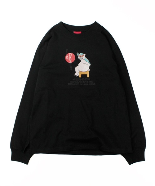 HUMAROUS tシャツ PIG ONSEN ロン Tee レディース メンズ