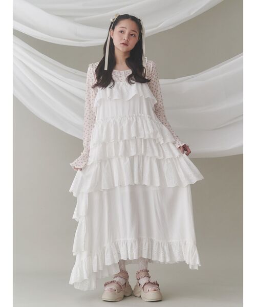 【メール便不可】 merry jenny tシャツ petit flowerメロートップス / プチ トップス
