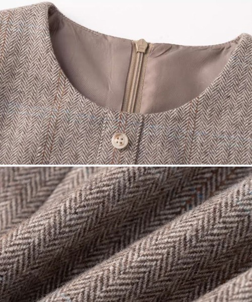 DRESCCO（ドレスコ） ワンピース ウールクラシックプリーツワンピース