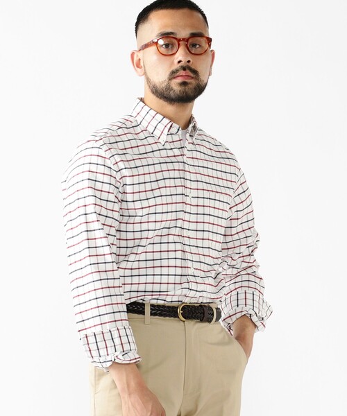 BEAMS+（ビームスプラス） ベルト レザー メッシュベルト メンズ