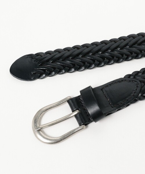 BEAMS+（ビームスプラス） ベルト レザー メッシュベルト メンズ