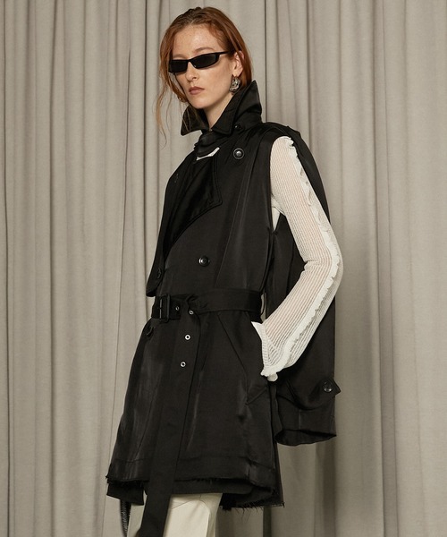 DRESSEDUNDRESSED CUT-OUT トレンチコート PRANK PROJECT トレンチコート コート カットアウトトレンチ