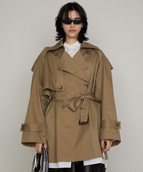 DRESSEDUNDRESSED CUT-OUT トレンチコート PRANK PROJECT トレンチコート コート カットアウトトレンチ