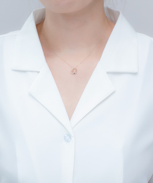 ネックレス　金ハート　高島屋　Bloom　　レディース　ゴールド　k10 BLOOM（アクセサリー） ネックレス K10 イエローゴールド マルチ