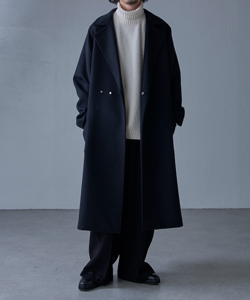 Lui's ダブルチェスターコート S ブラック Lui's（ルイス） チェスターコート S ブラック メンズ : ZOZOTOWN