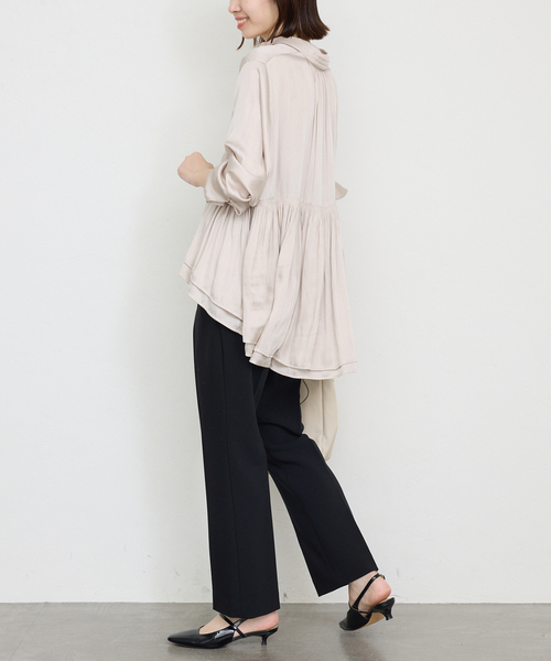 【即日～翌日発送可】新品 SLOBE IENA　ペプラムティアード ブラウス SLOBE IENA ブラウス シャツ 「追加」ペプラムティアード