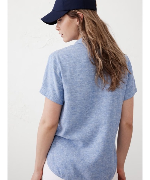 BANANA REPUBLIC ブラウス シャツ FACTORY STORE リネンブレンド