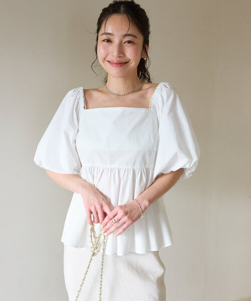 La boutique Bonbon ブラウス シャツ バルーンスリーブ
