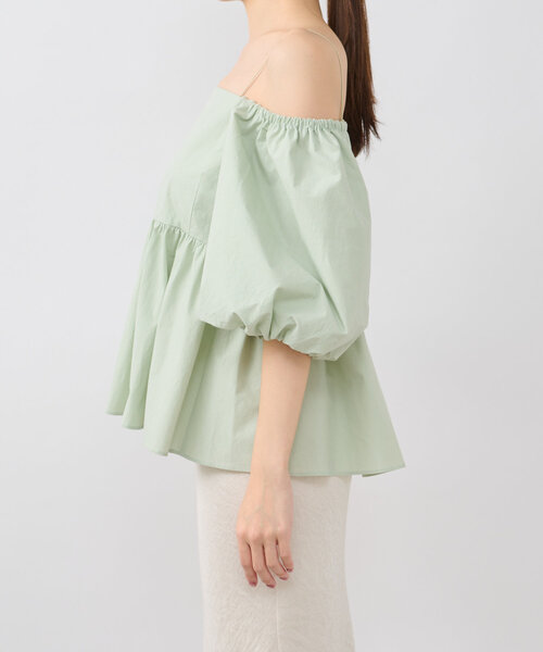 La boutique BonBon バルーンスリーブオフショルブラウス La boutique Bonbon ブラウス シャツ バルーンスリーブ