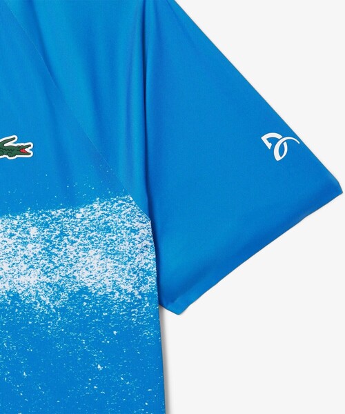 LACOSTE ジョコビッチポロシャツ Mサイズ LACOSTE ポロシャツ 「ジョコビッチ」コートラインシームレス