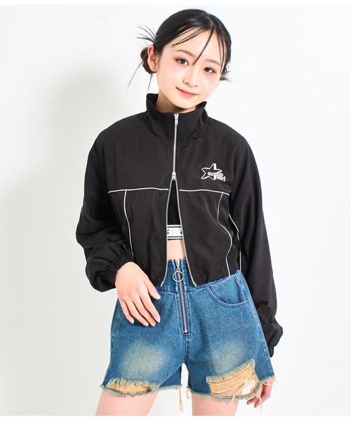 ANAP GiRL（アナップガール） ブルゾン アウター メタリックライン