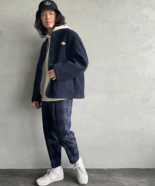 Danton（ダントン） ノーカラージャケット 40 グレー レディース