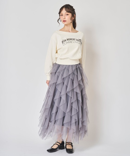 31 Sons de mode スカート ボリュームチュールフリルスカート