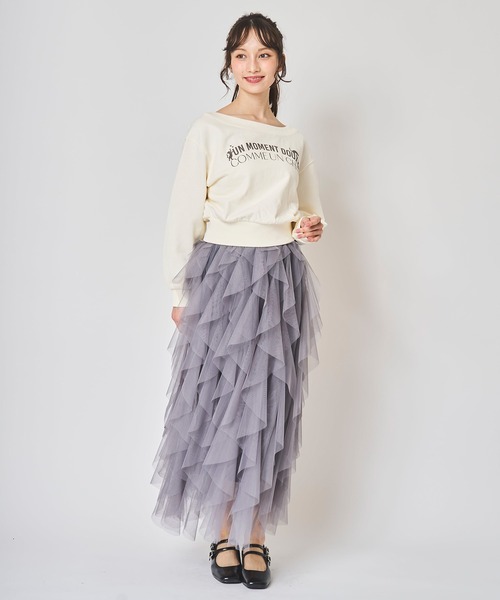 31 Sons de mode スカート ボリュームチュールフリルスカート