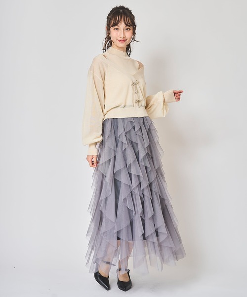 31 Sons de mode スカート ボリュームチュールフリルスカート