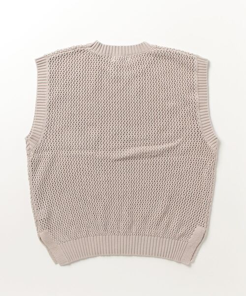 「info. BEAUTY&YOUTH」 ノースリーブニット L ベージュ メンズ