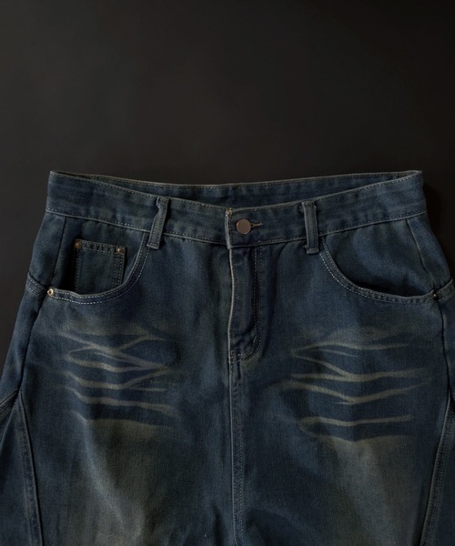 EFFECTION ジーンズ // vintage wash wide balloon buggy curve denim