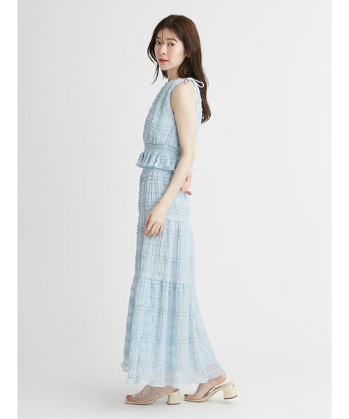 CELFORD ワンピース ギャザーシフォンセットアップ : ZOZOTOWN