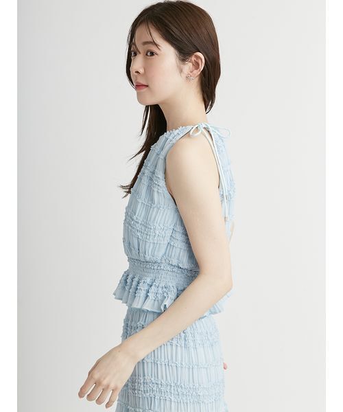 CELFORD ワンピース ギャザーシフォンセットアップ : ZOZOTOWN