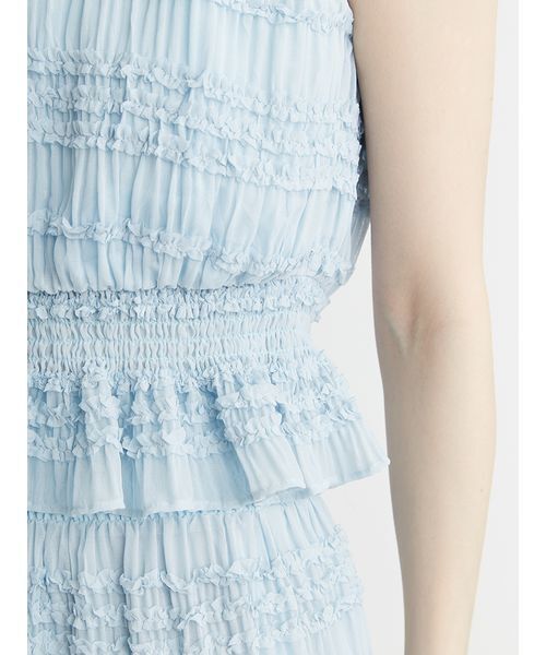 CELFORD ワンピース ギャザーシフォンセットアップ : ZOZOTOWN