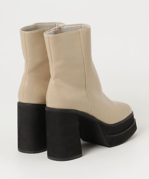 「ESPERANZA」 ショートブーツ L ベージュ レディース_画像2