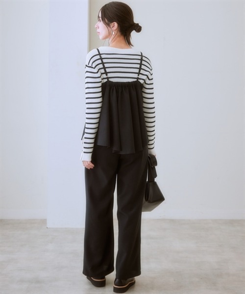 ニッセン（nissen） セットアップ キャミソールセットアップ（タック