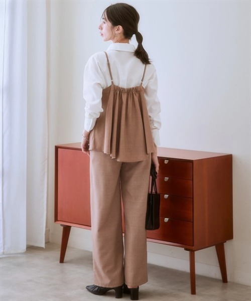 ニッセン（nissen） セットアップ キャミソールセットアップ（タック