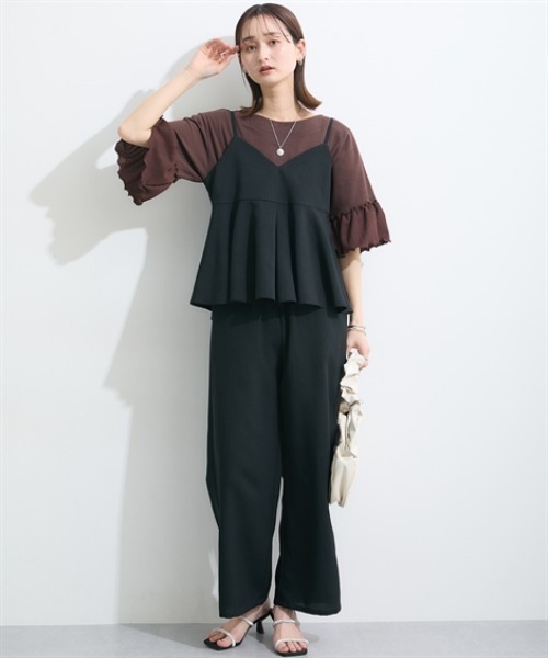 ニッセン（nissen） セットアップ キャミソールセットアップ（タック