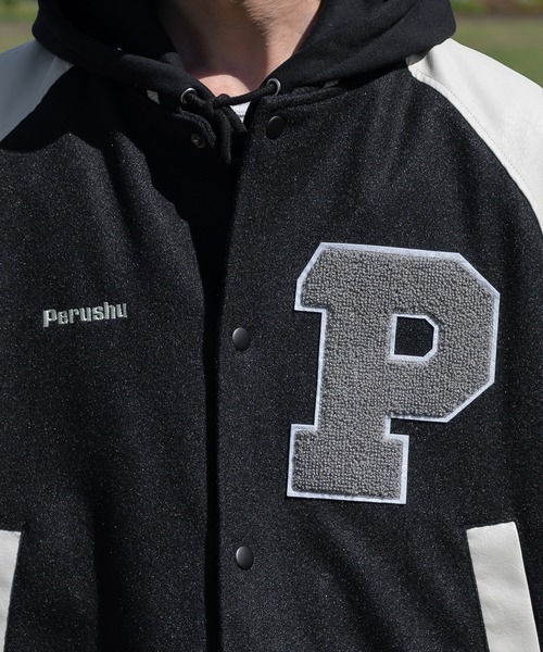 Perushu スタジャン LARGE ダークグリーン メンズ : ZOZOTOWN Yahoo!店