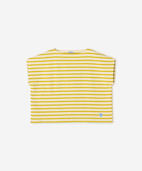 tシャツ ORCIVAL | コットンロード フレンチスリーブTシャツ WOMEN レディース coen tシャツ USAコットンハイネックフレンチスリーブワイドリブ