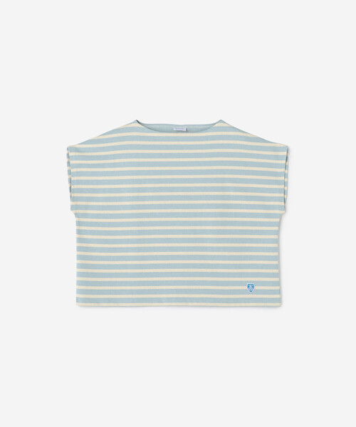 tシャツ ORCIVAL | コットンロード フレンチスリーブTシャツ WOMEN レディース coen tシャツ USAコットンハイネックフレンチスリーブワイドリブ