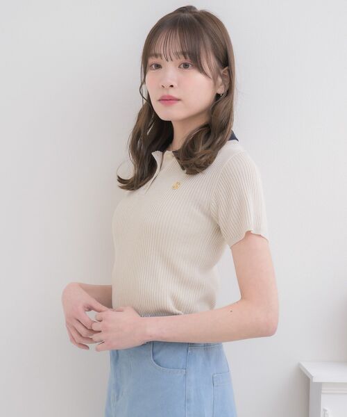 ダブルカラーデザインニット ダブルカラーデザインニット