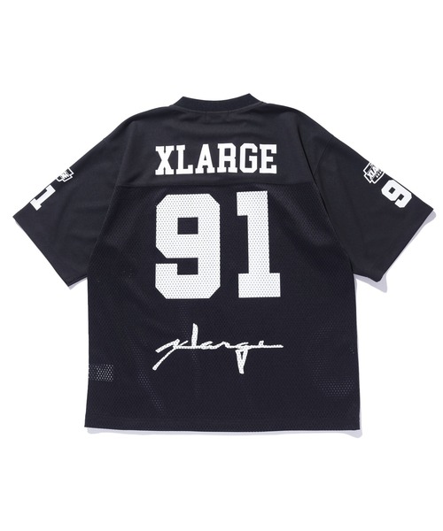 シャツ XLARGE FOOTBALL SHIRT XLarge Football Shirt in Black | FallenFront | Afterpay