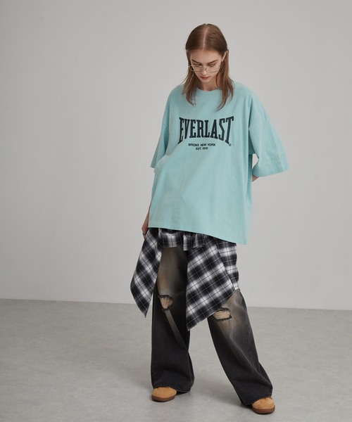 NEW EVERLAST(エバーラスト)  Tシャツ 関税送料込 EVERLAST tシャツ EVERLAST/エバーラスト 別注 ヴィンテージ