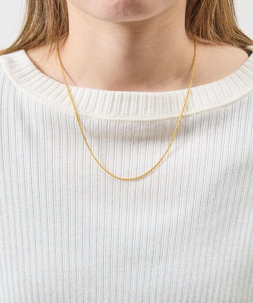 THEFT ネックレス　シルバー925　50㎝ THEFT（セフト） ネックレス セフト / K18GP ROPE CHAIN NECKLACE