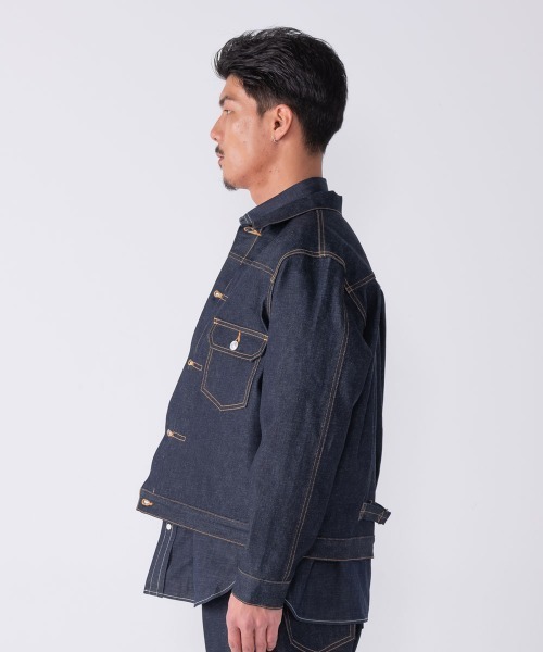 デニムジャケット gジャン RAW DENIM JACKET ”CASSIDY メンズ レディースの画像